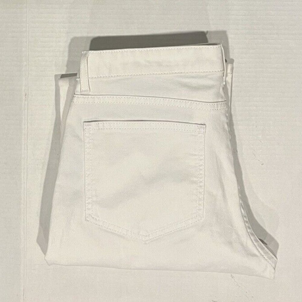 Boden Women's 12‎ Cotton Mid-Rise The Soho Skinny Solid White Denim Ankle Jeans